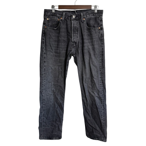 Levi's Other - Levis 501 button fly jeans men's 32x30 black original fit straight y2k grunge‎